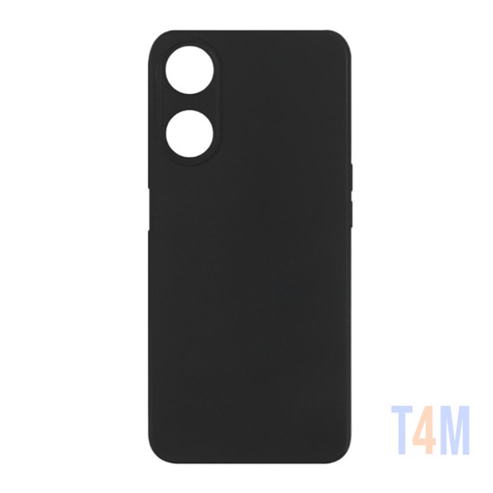 Funda de Silicona con Marco de Cámara para Oppo A58 4g Negro